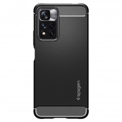 XIAOMI Redmi Note 11 Pro Plus 5G Coque Spigen Armor Fibre de carbone, Élégant  Noir