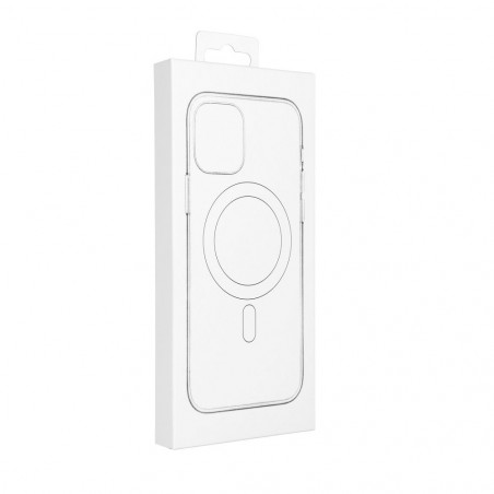 Apple iPhone 14 Coque Silicone Mag Cover MagSAFE  Blanc antique