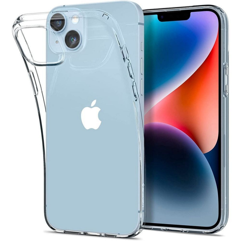 Apple iPhone 14 Coque Spigen Liquid Crystal Clair comme du cristal  Transparent