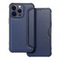 Apple iPhone 13 Pro Portefeuilles Razor Book Fibre de carbone, Modèle de carbone  Bleu