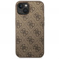 Apple iPhone 14 Plus Coque Guess 4G Gold Logo Élégant  Brun