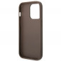 Apple iPhone 14 Pro Coque Guess 4G Gold Logo Élégant  Brun