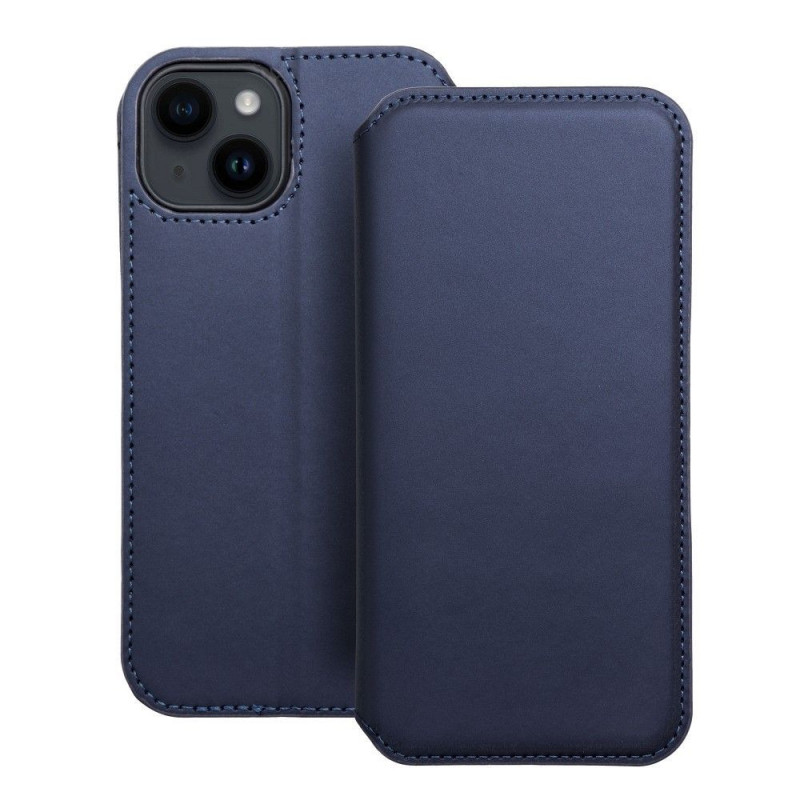 Apple iPhone 14 Portefeuilles Dual Pocket book Marine 