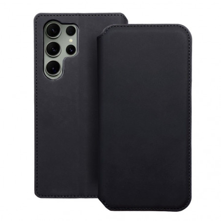 Samsung Galaxy S23 Ultra 5G Portefeuilles Dual Pocket book Noir 