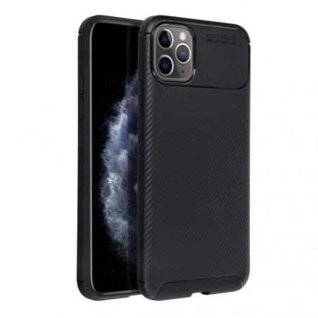 Apple iPhone XS Max Coque Carbon premium Élégant  Noir