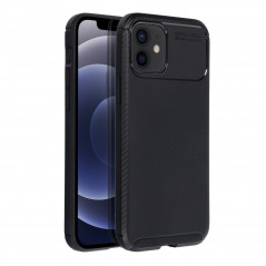 Apple iPhone 12 Pro Coque Carbon premium Élégant  Noir