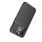Apple iPhone 12 Pro Coque Carbon premium Élégant  Noir