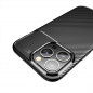 Apple iPhone 13 Coque Carbon premium Élégant  Noir