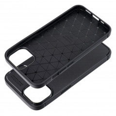 Apple iPhone 13 Coque Carbon premium Élégant  Noir