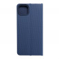 Apple iPhone 14 Plus Portefeuilles LUNA Book Carbon Fibre de carbone, Élégant  Bleu