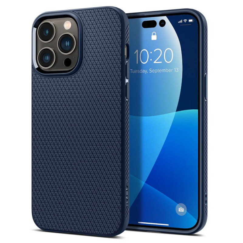 Apple iPhone 14 Pro Coque Spigen  Liquid Air Bleu marine
