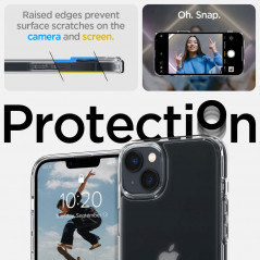Apple iPhone 14 Coque Spigen Ultra Hybrid Clair comme du cristal  Transparent