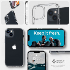 Apple iPhone 14 Coque Spigen Ultra Hybrid Clair comme du cristal  Transparent