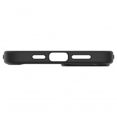 Apple iPhone 14 Plus Coque Spigen Ultra Hybrid Clair comme du cristal  Noir mat