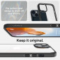 Apple iPhone 14 Plus Coque Spigen Ultra Hybrid Clair comme du cristal  Noir mat