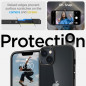 Apple iPhone 14 Plus Coque Spigen Ultra Hybrid Clair comme du cristal  Noir mat