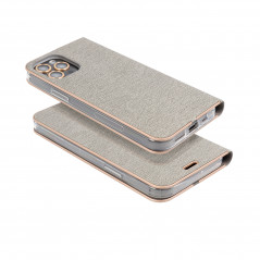 Apple iPhone 14 Pro Portefeuilles LUNA Book Gold Élégant  Argenté