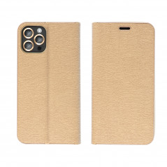 Apple iPhone 14 Plus Portefeuilles LUNA Book Gold Élégant  Or