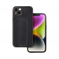 Apple iPhone 14 Plus Coque LEATHER Case Kickstand Noir
