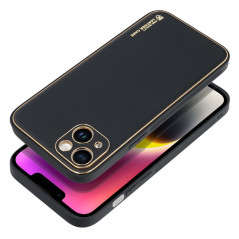 Apple iPhone 14 Plus Coque Leather Noir