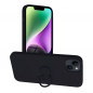 Apple iPhone 14 Plus Coque Silicone ring Noir