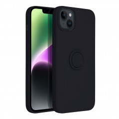 Apple iPhone 14 Plus Coque Silicone ring Noir