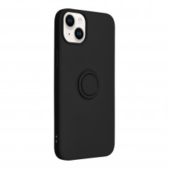 Apple iPhone 14 Plus Coque Silicone ring Noir