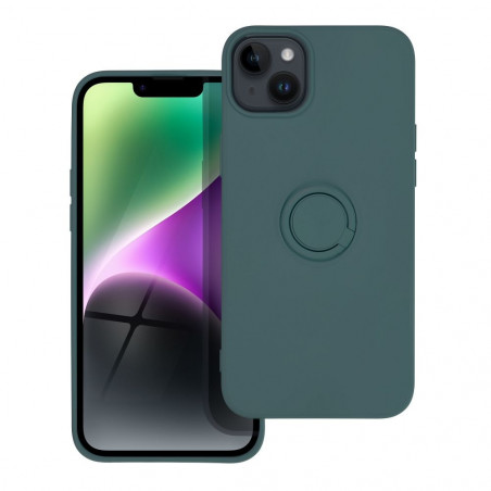 Apple iPhone 14 Plus Coque Silicone ring Vert