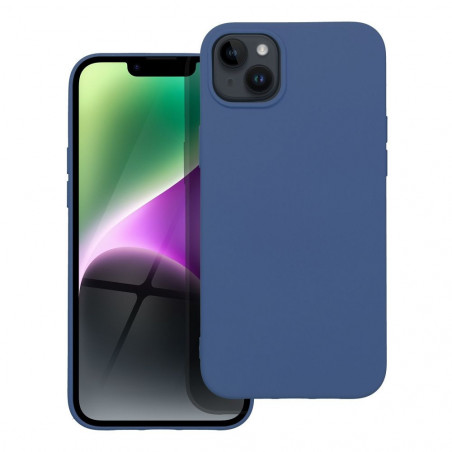 Apple iPhone 14 Plus Coque Silicone Élégant  Bleu