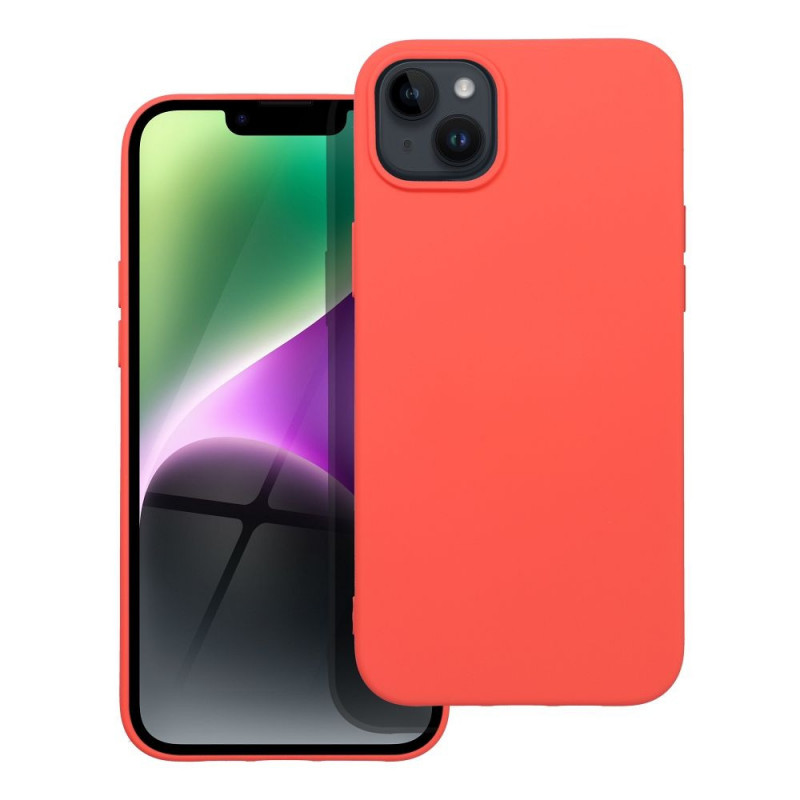 Apple iPhone 14 Plus Coque Silicone Élégant  Pêche