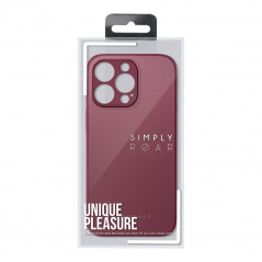 Apple iPhone XR Coque Roar Matte Glass Élégant  Bordeaux