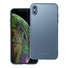 Apple iPhone X Coque Roar Matte Glass Élégant  Bleu