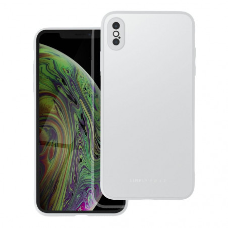 Apple iPhone X Coque Roar Matte Glass Élégant  Acier