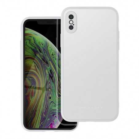Apple iPhone X Coque Roar Matte Glass Élégant  Acier