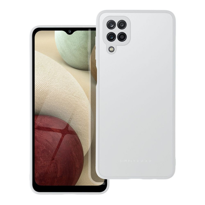 Samsung Galaxy A12 Coque Roar Matte Glass Élégant  Acier