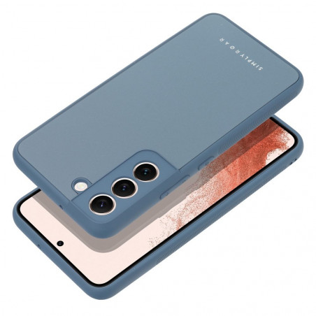 Samsung Galaxy A12 Coque Roar Matte Glass Élégant  Bleu