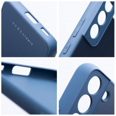 Samsung Galaxy A12 Coque Roar Matte Glass Élégant  Bleu