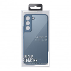 Samsung Galaxy A12 Coque Roar Matte Glass Élégant  Bleu