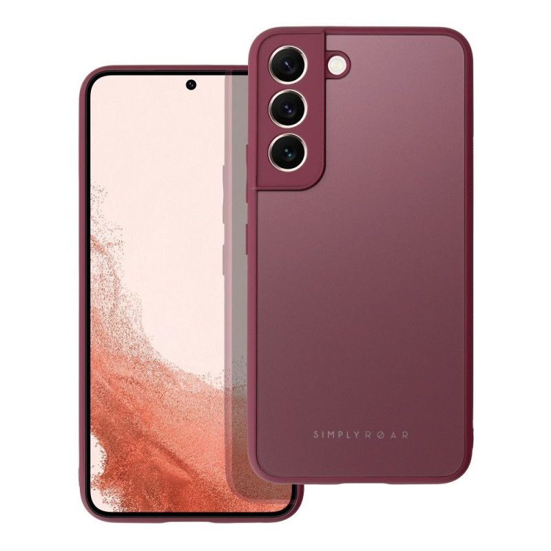 Samsung Galaxy A32 5G Coque Roar Matte Glass Élégant  Bordeaux