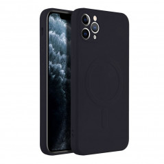 Apple iPhone 11 Pro Max Coque Silicone Mag Cover MagSAFE  Noir