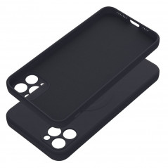 Apple iPhone 11 Pro Max Coque Silicone Mag Cover MagSAFE  Noir