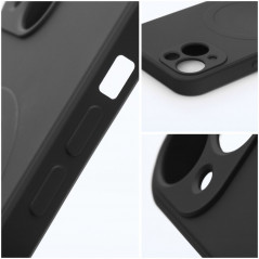 Apple iPhone 12 mini Coque Silicone Mag Cover MagSAFE  Noir