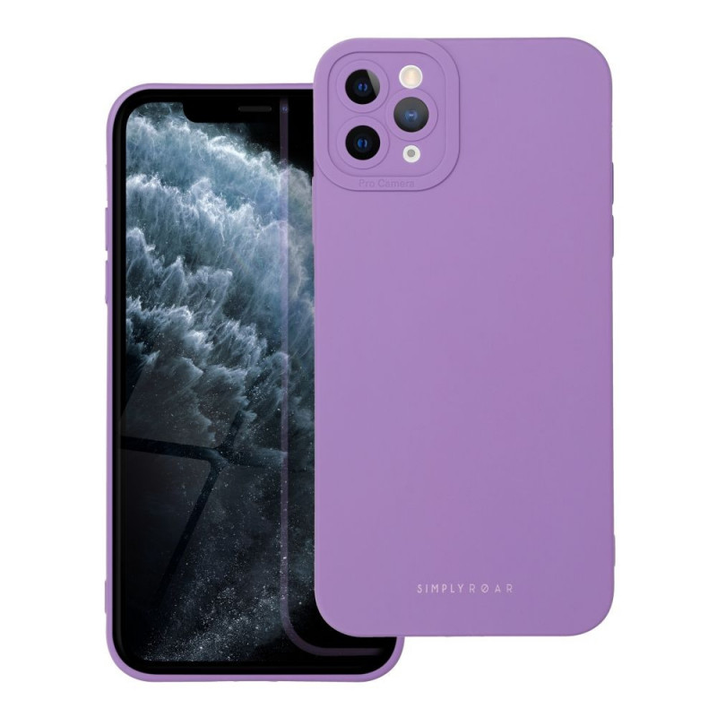 Apple iPhone 11 Pro Max Coque Roar Luna Monochromatique, Élégant, Un accessoire esthétique  Violet (Violet)