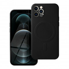 Apple iPhone 12 Pro Max Coque Silicone Mag Cover MagSAFE  Noir