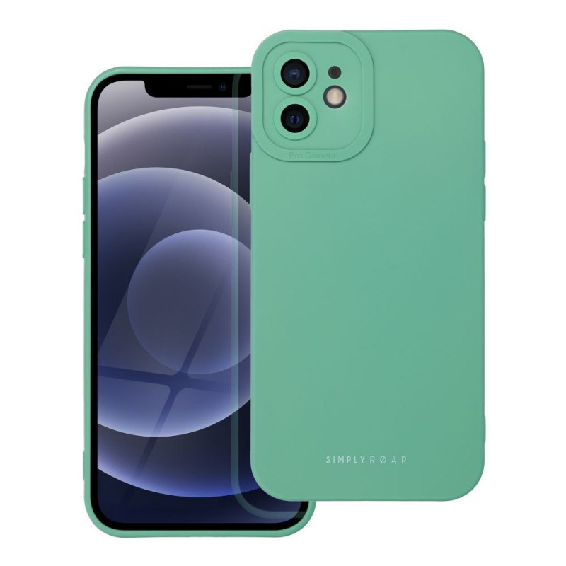 Apple iPhone 12 Coque Roar Luna Monochromatique, Élégant, Un accessoire esthétique  Vert