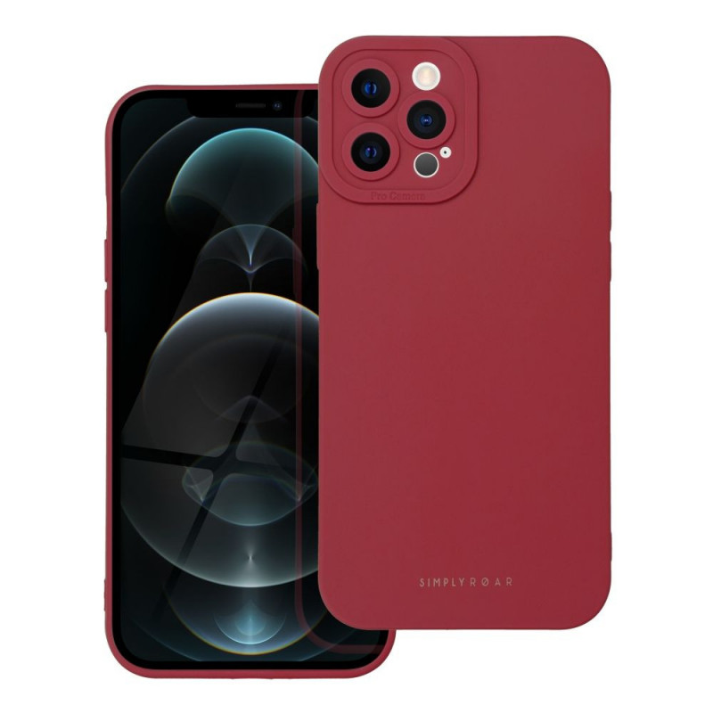 Apple iPhone 12 Pro Max Coque Roar Luna Monochromatique, Élégant, Un accessoire esthétique  Rouge