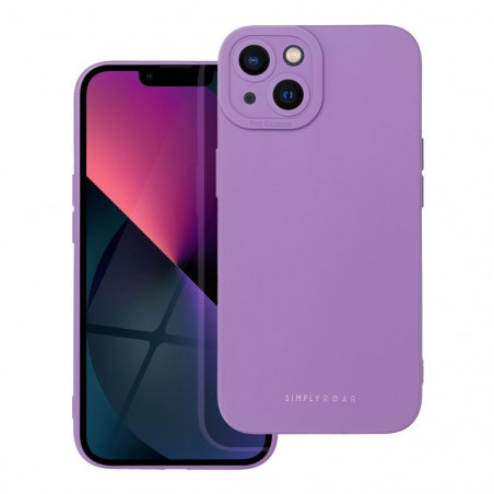 Apple iPhone 13 Coque Roar Luna Monochromatique, Élégant, Un accessoire esthétique  Violet (Violet)