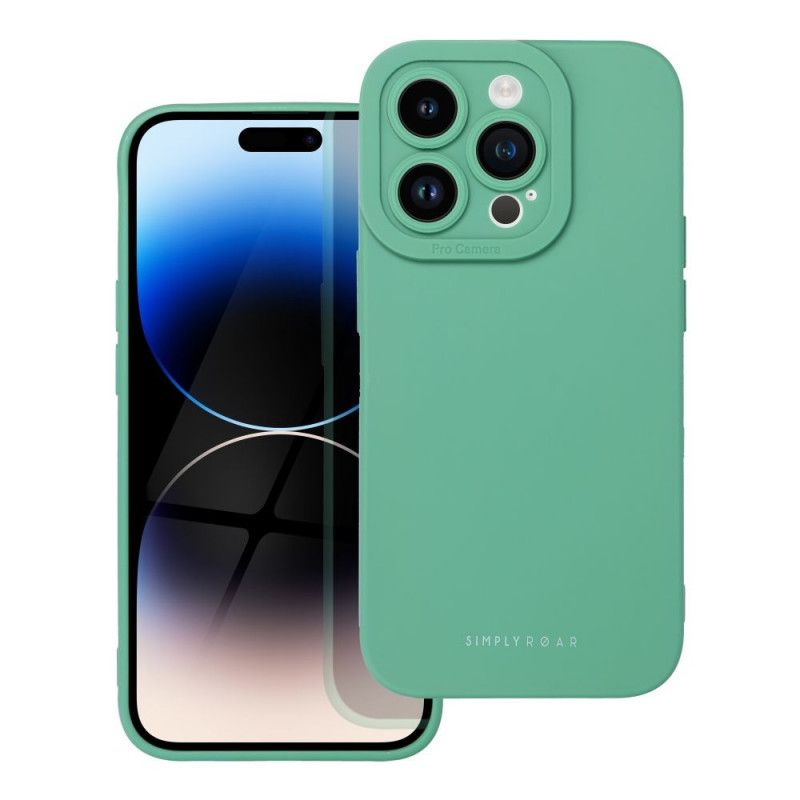Apple iPhone 14 Pro Coque Roar Luna Monochromatique, Élégant, Un accessoire esthétique  Vert