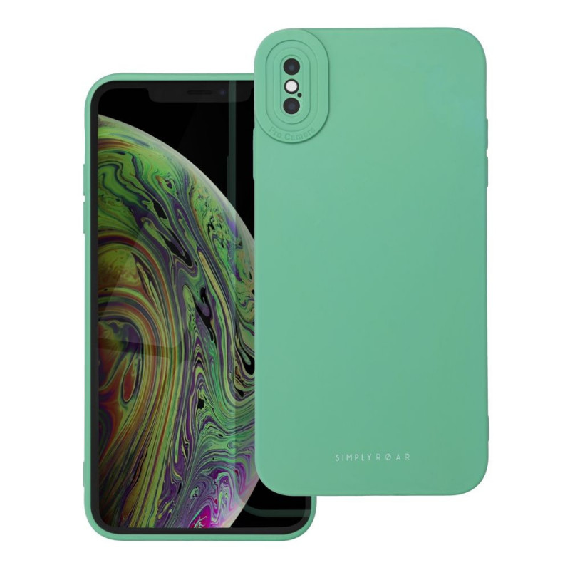 Apple iPhone XS Coque Roar Luna Monochromatique, Élégant, Un accessoire esthétique  Vert