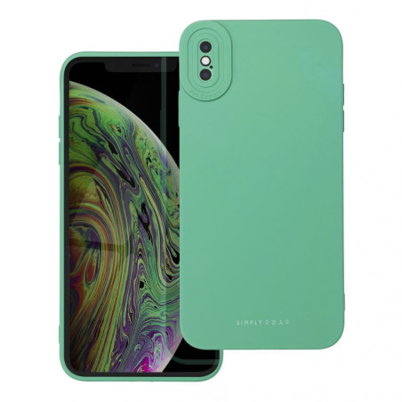 Apple iPhone XS Coque Roar Luna Monochromatique, Élégant, Un accessoire esthétique  Vert